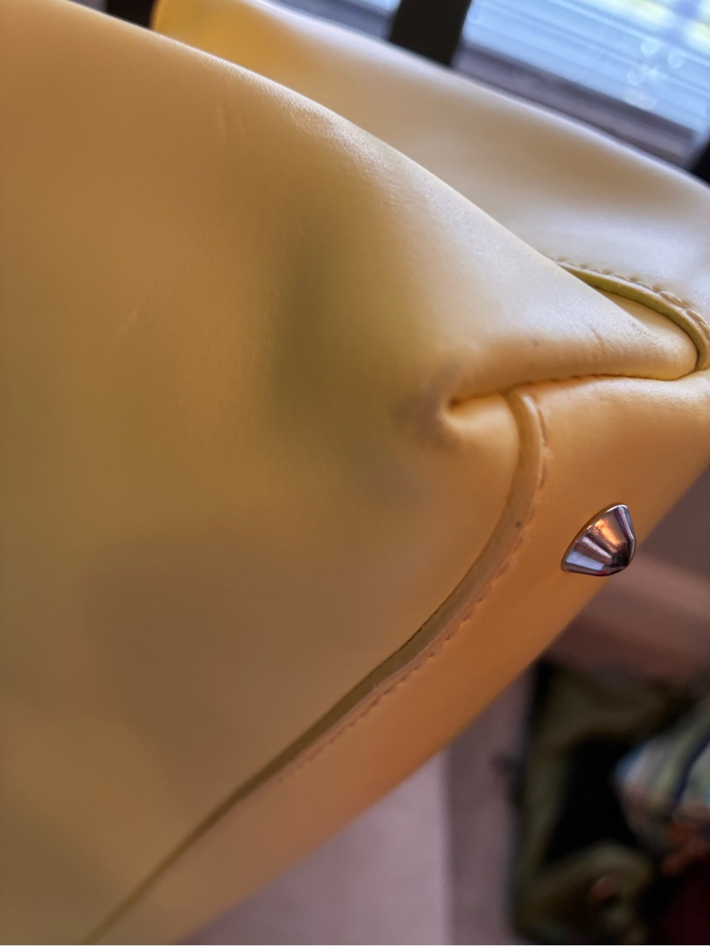 Furla Yellow Perforated Spiral Shoulder Bag - Picture 3 of 7